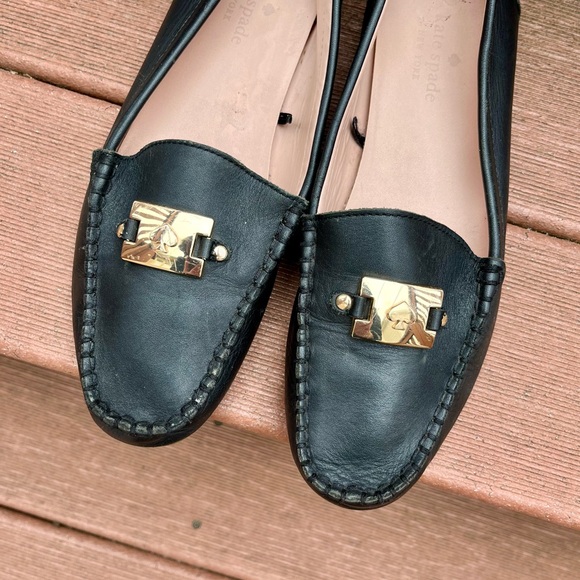 Kate Spade Carmen Leather Loafers, Black, 9 - Picture 8 of 9